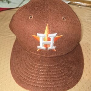 Houston Astros Hat Men 7 1/4 59Fifty New Era MLB Fitted Wool